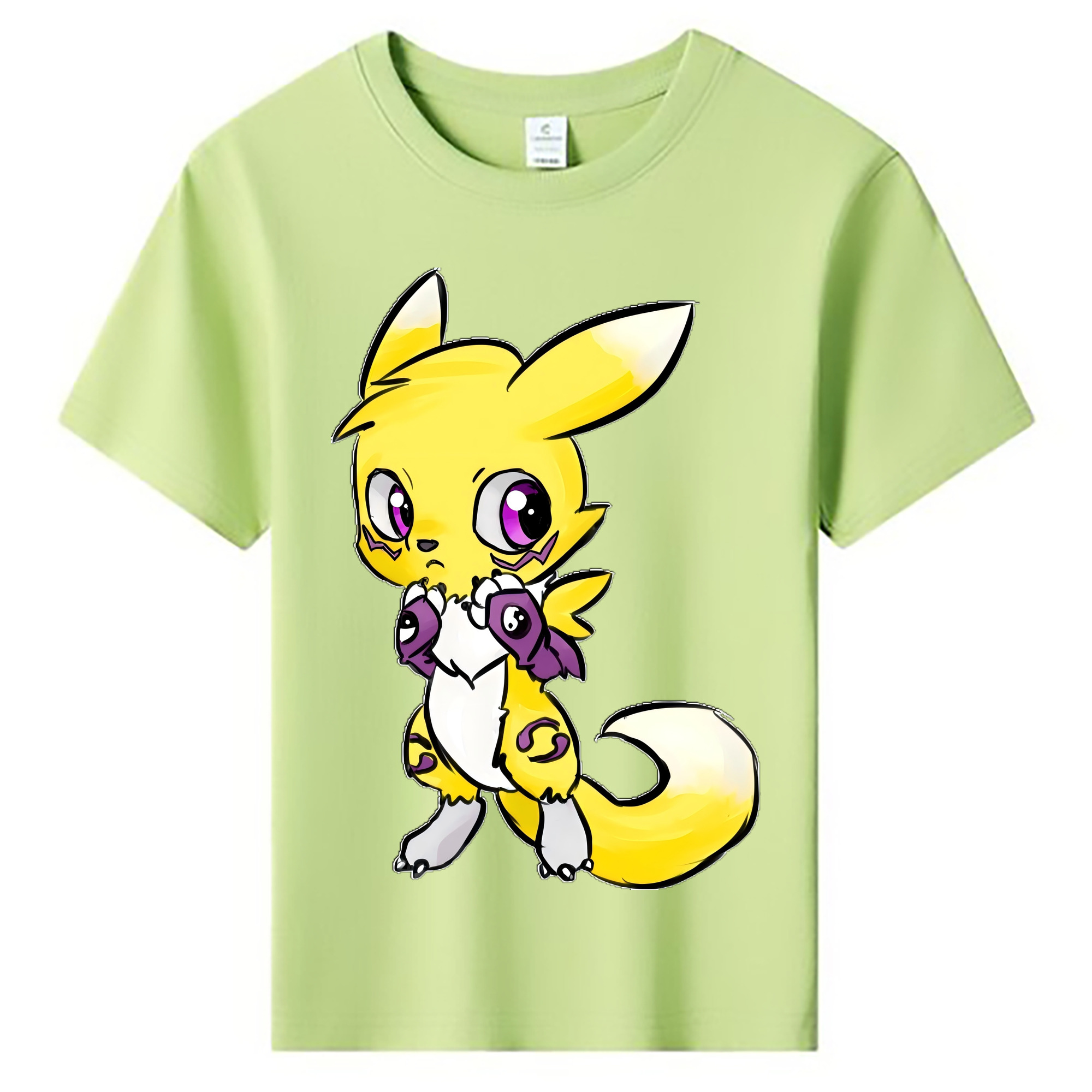 （画像用） Digimon デジタルモンスター/デジモン 綿100％キッズTシャツ（フロントプリント）